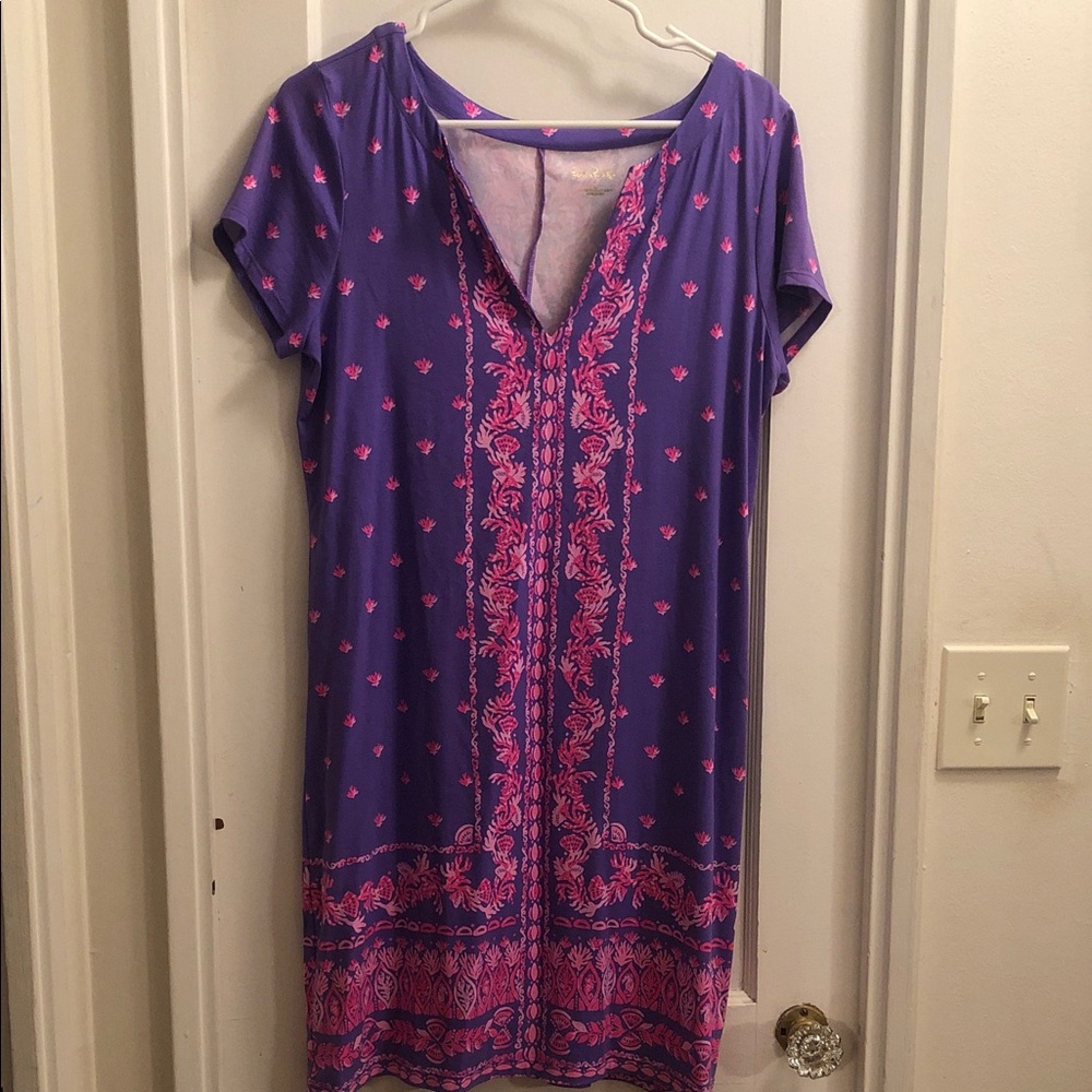 Lilly Pulitzer Purple Tunic with Pink Print
